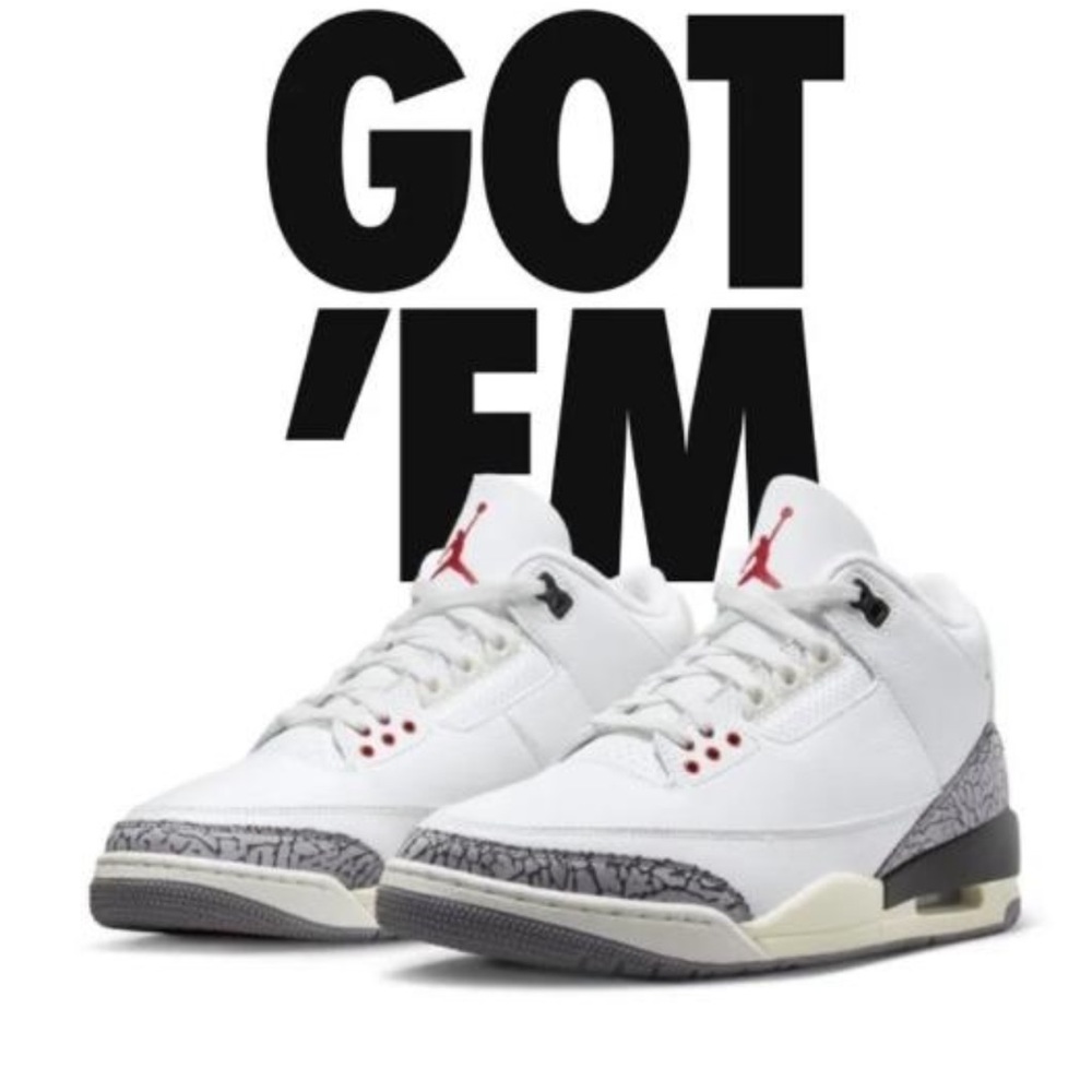 Jordan 4 White Cement ReImagined Size 9 men’s